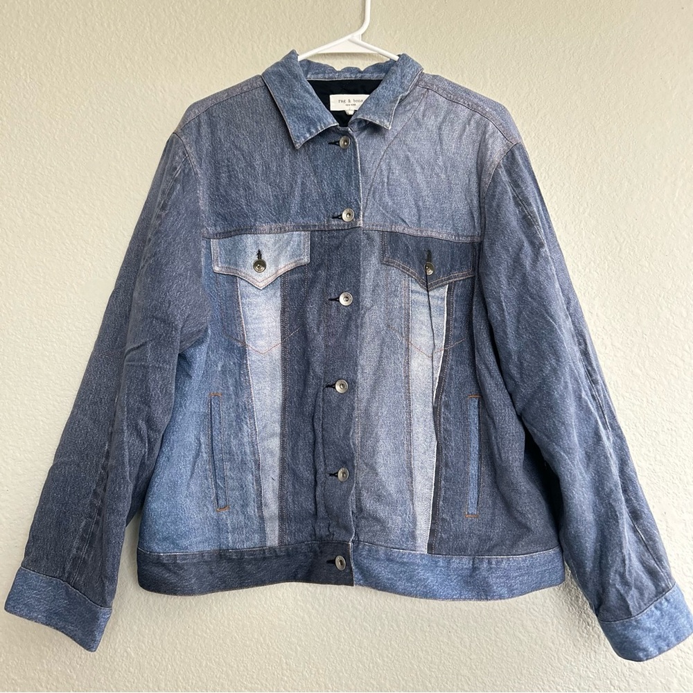 Rag & Bone Women's Patchwork Liquid Miramar Truck… - image 2